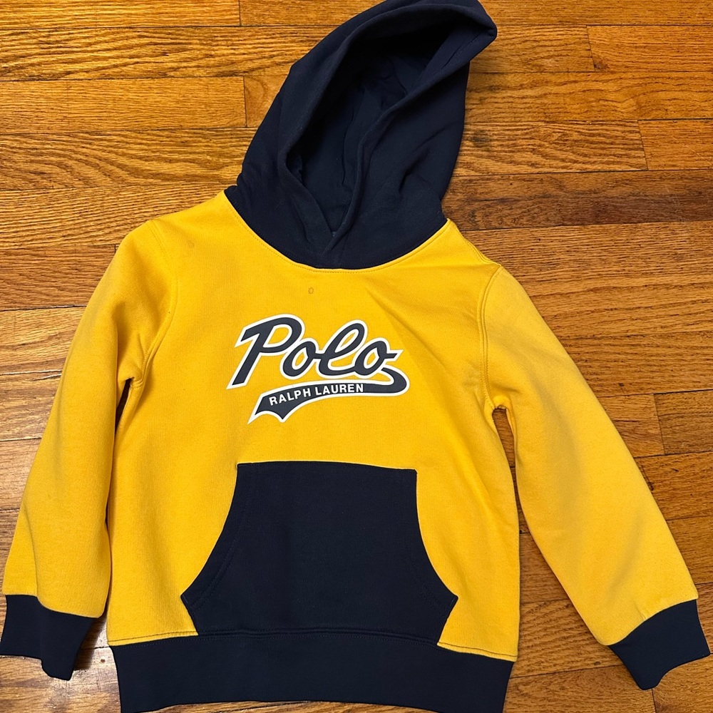 Polo Ralph Lauren Yellow and Blue sweatshirt
